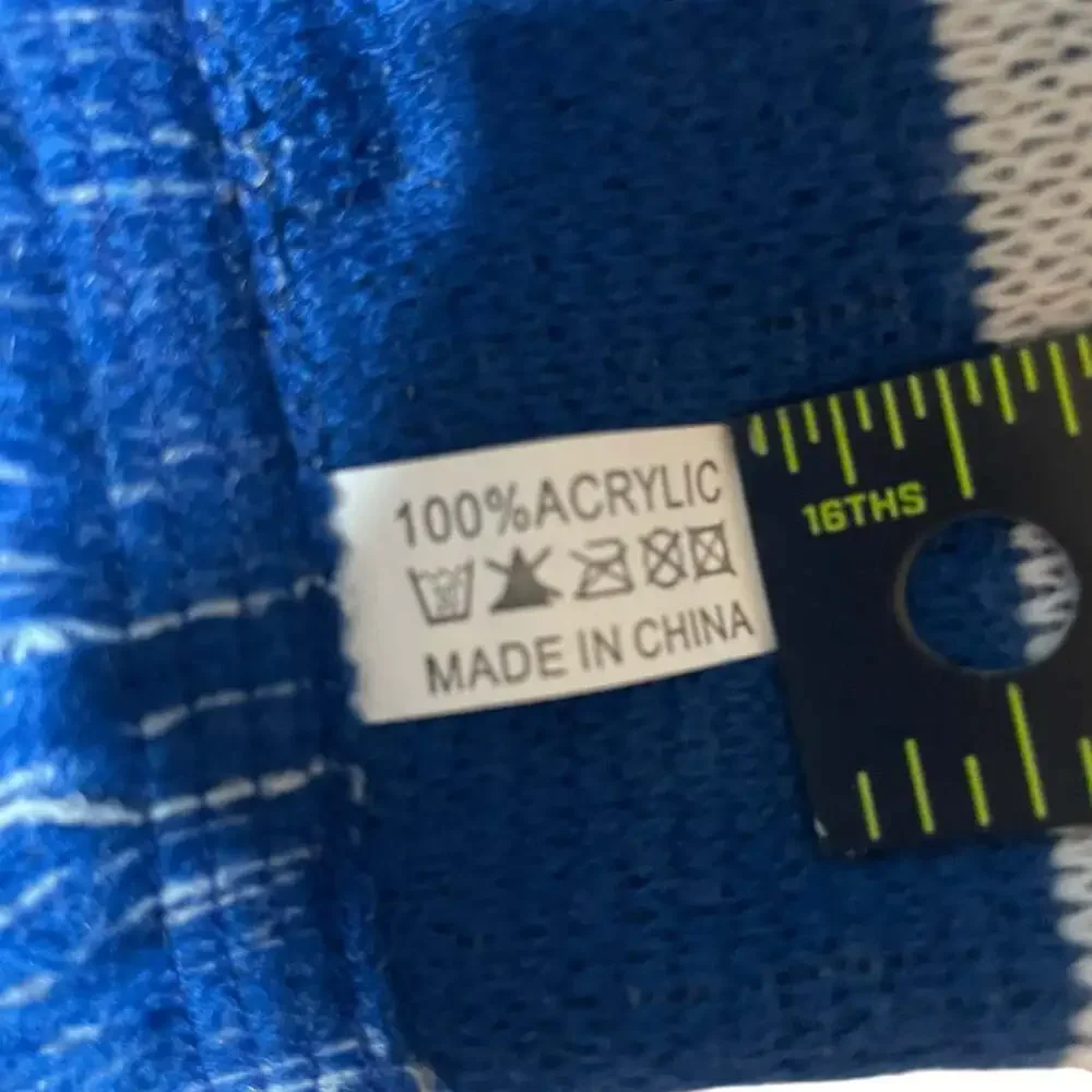 Indianapolis Colts Blue Knit Fringe Scarf NFL Acrylic